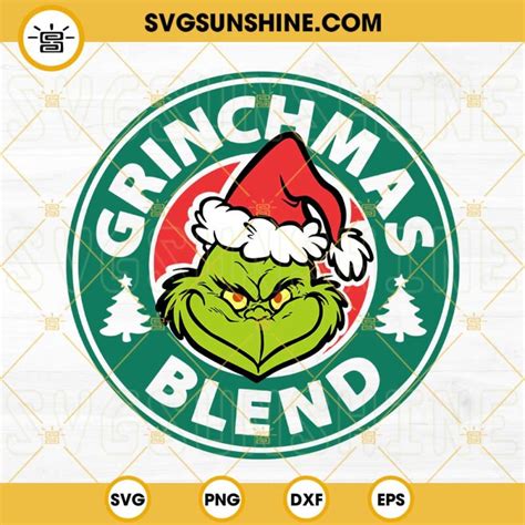 Starbucks Coffee Grinchmas Blend Svg Starbucks Grinch Svg Face Grinch Svg | Images and Photos finder