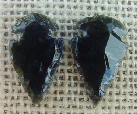 Obsidian Arrowheads Spearheads