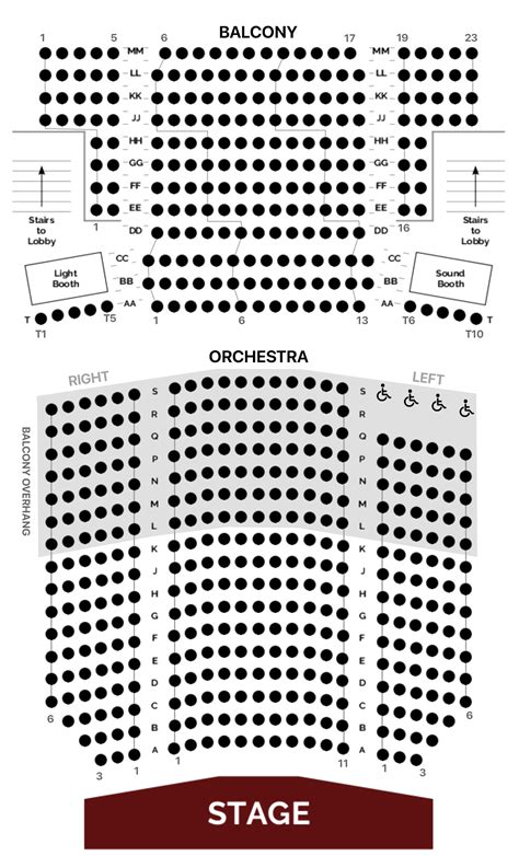 Seating Chart | The Historic Cocoa Village Playhouse