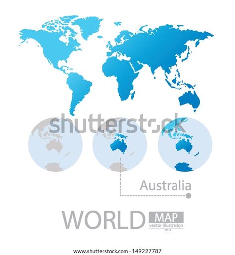 Australia World Map Vector Illustration Stock Vector (Royalty Free) 149227787 | Shutterstock