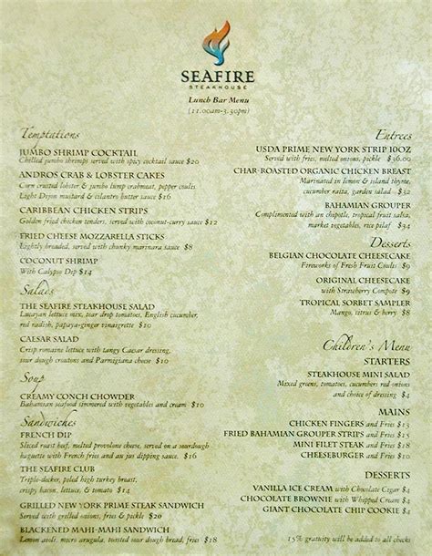 Seafire Steakhouse - Paradise Island, Bahamas