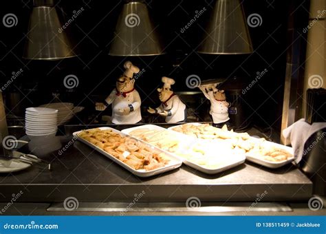 Luxurious Buffet Restaurant in Five Star Hotel Editorial Stock Image ...