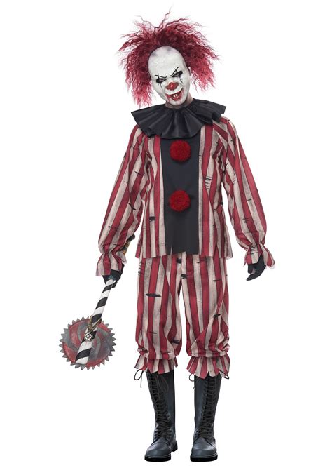 Plus Size Nightmare Clown Men's Costume