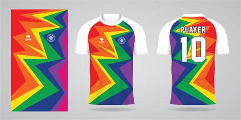 colorful football jersey sport design template 11857356 Vector Art at ...