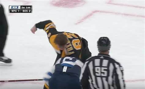 Boston's Trent Frederic Makes NHL Debut With An A+ Fight And His ...