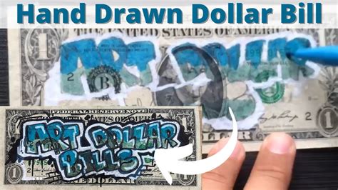 Art Dollar Bills Graffiti Style by Katonn Art on Real Dollar Bill - YouTube