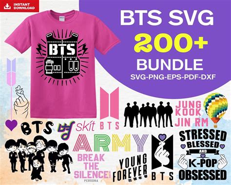 200 BTS Svg Bundle, Bts Svg, Kpop Svg - Inspire Uplift