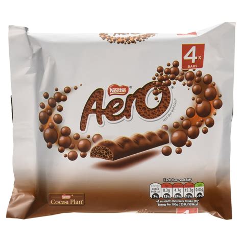 Amazon.com : Aero Mint Chocolate Bubbly Bar 4 x 27g Pack - 3.8oz ...