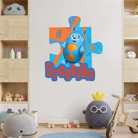 Multiple Font Custom Name Blippi Kids Wall Decal EGD X - Etsy