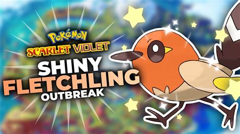 Shiny Fletchling (Outbreak) in Pokemon Scarlet & Violet - YouTube