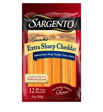 Sargento® Natural Extra Sharp Cheddar Cheese Sticks | Sargento® Cheese ...