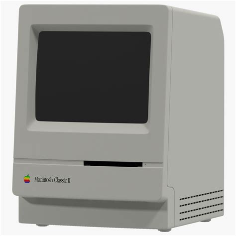 apple macintosh classic ii 3d c4d