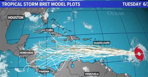 Tropical Storm Bret Spaghetti Models 2024 - Kirby Merrily