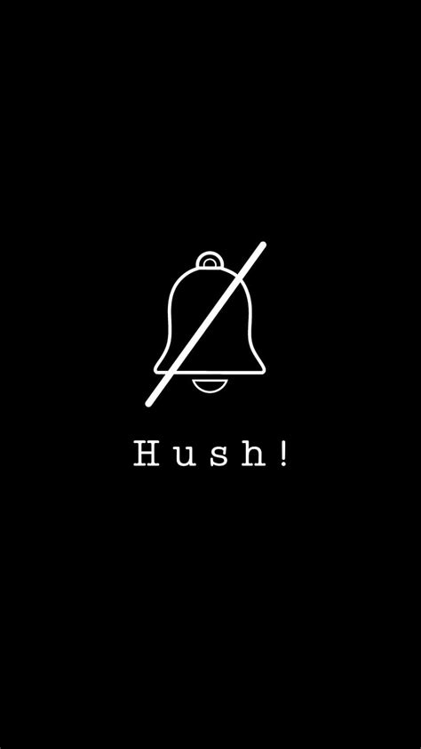 Silent, bell, bells, black, humor, hush, iphone, kangskidip, logo ...