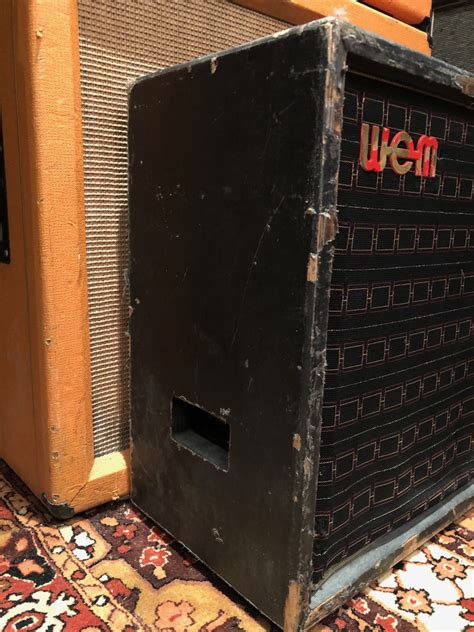 WEM Vintage 1970s WEM Watkins 1x18 Guitar PA Bass Cabinet Gauss 8842 1970's Amp For Sale The ...