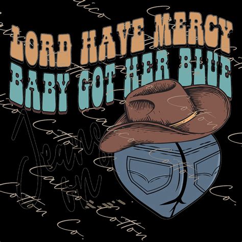 Baby's Got Her Blue Jeans On PNG Digital Download - Etsy