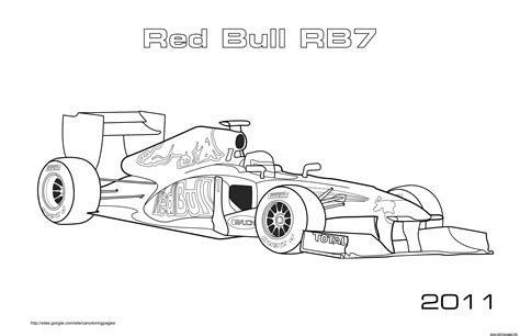 F1 Red Bull Rb6 2011 Coloring page Printable