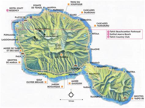 map Tahiti mapa