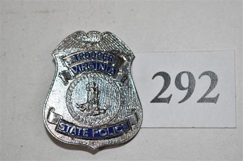 Lot - Virginia State Police Trooper Badge