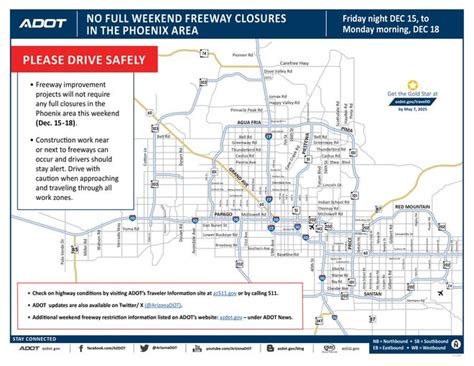 No major freeway closures this weekend in Phoenix area