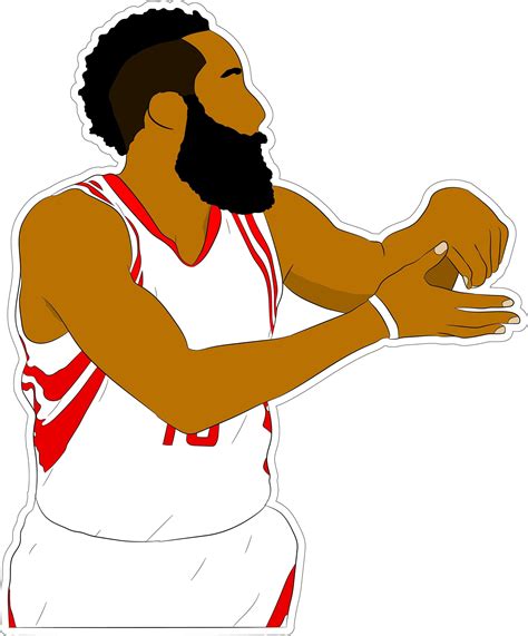 James Harden the Beard Sticker | Etsy