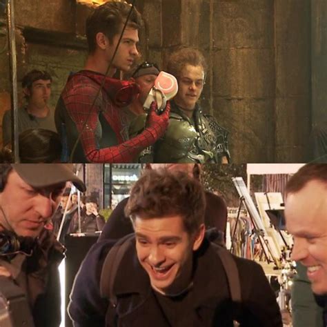 Behind the scenes of the The Amazing Spider-Man 2 | Andrew garfield, Amazing spiderman, Andrew