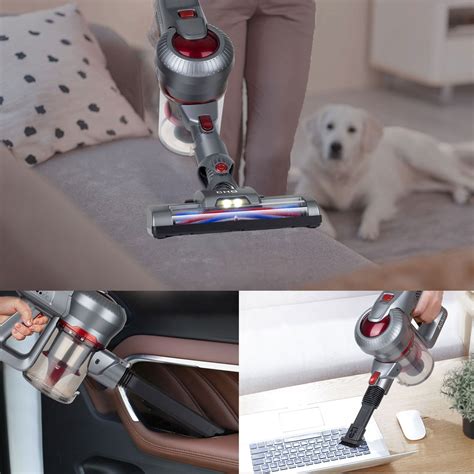 22.2 Volt 17000Pa Wireless Vacuum Cleaner , Lightweight Upright Vacuum Cleaners