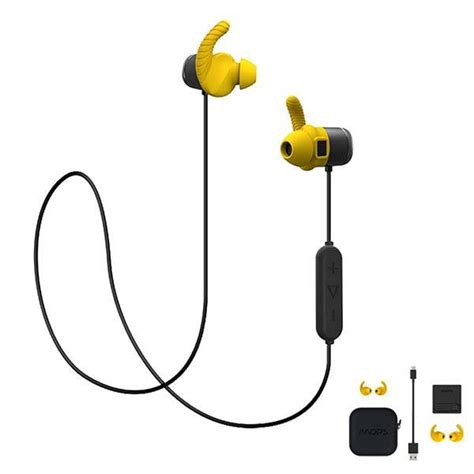 MOPS Wireless Sport Earbuds with Fitness Tracker, Heart Rate Monitor and 8GB Memory | Gadgetsin