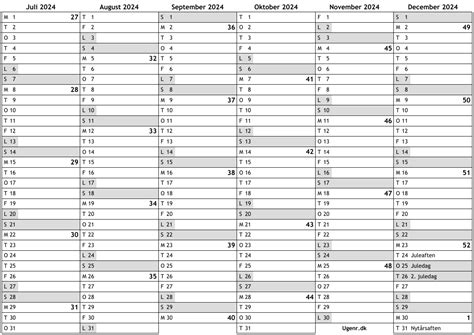 Uge Kalender 2024 - Lorri Rebekah