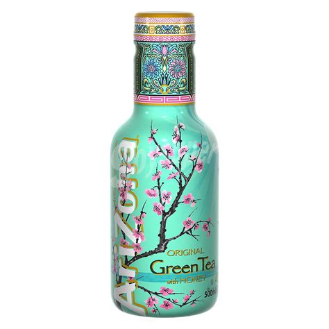 Arizona Bebida de té verde con miel y ginseng Botella de 50 cl