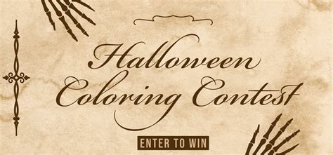 Halloween Coloring Contest