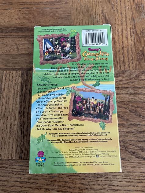 Barney Campfire Sing Along VHS | eBay