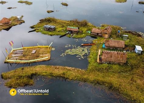 Aerial view of the Loktak Lake Manipur | Tale of 2 Backpackers