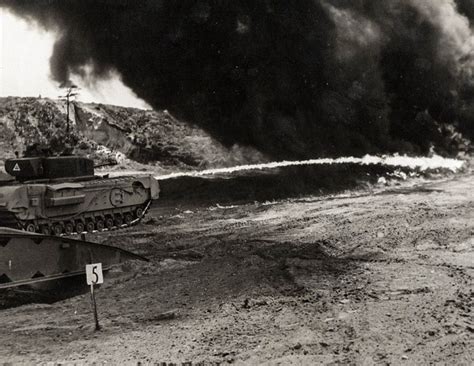 Churchill Crocodile Flamethrower Tank, A Scary Monster! (Watch) | War ...