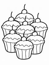 Cupcake coloring pages  ColoringLib sketch template