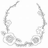 Floral Border coloring Page  ColouringPages sketch template