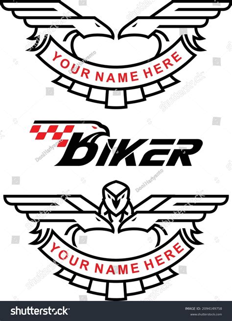 Biker Club Logo Vector Design Stock Vector (Royalty Free) 2094149758 ...