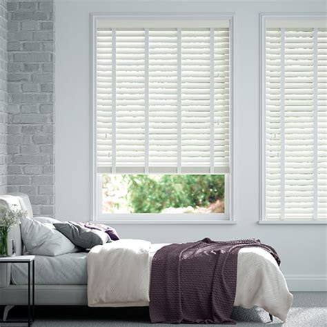 Wooden Blinds by Web Blinds™, Stunning White Wooden Blinds with Tapes