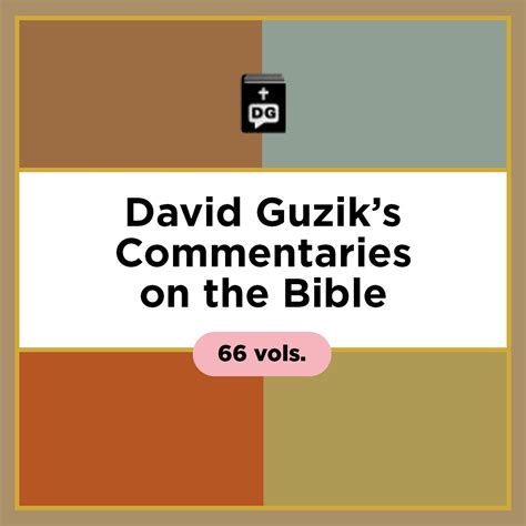 David Guzik’s Commentaries on the Bible (66 vols.) | Logos Bible Software