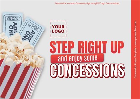 Customize a Concession Stand Banner Template