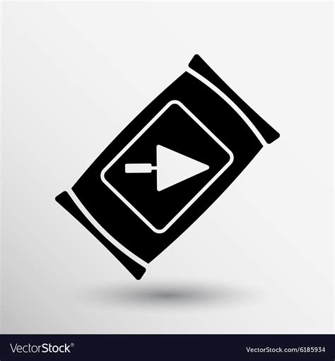 Cement bag icon button logo symbol Royalty Free Vector Image