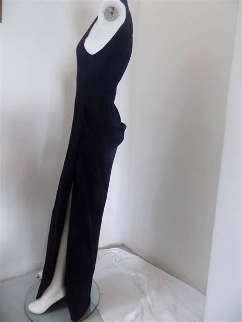 Antonio D'Amico Blu long dress at 1stDibs