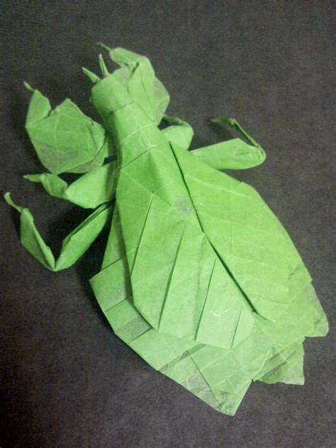 Leaf insect (Phylliidae) | Designed and folded by me. Made f… | Flickr