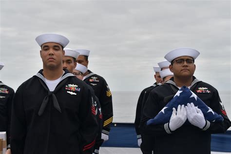 DVIDS - Images - USS Lake Champlain Conducts Burial at Sea [Image 3 of 10]