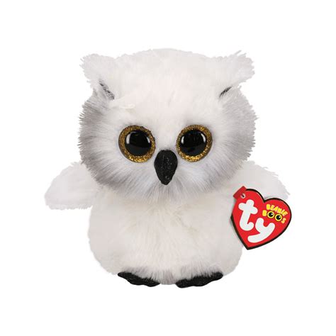 Ty Beanie Boos® Regular Recognizable Character Plush Animal Stuffed Toy, Austin the White Owl ...