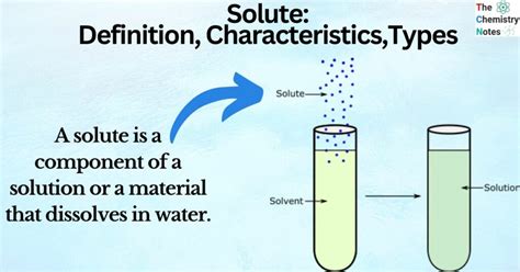 Solute: Definition, Characteristics,Types, Examples