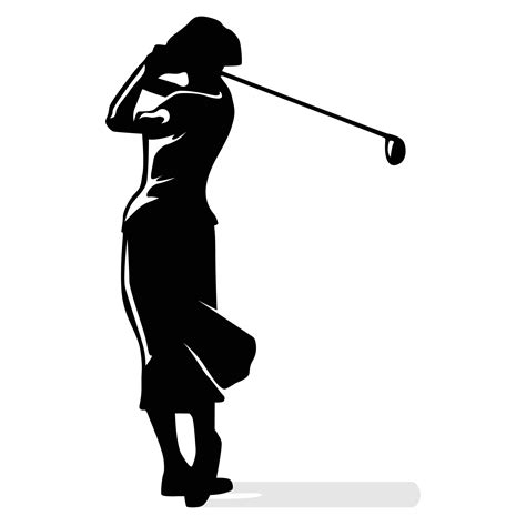 Illustration of a woman logo icon playing golf 11469943 Vector Art at Vecteezy