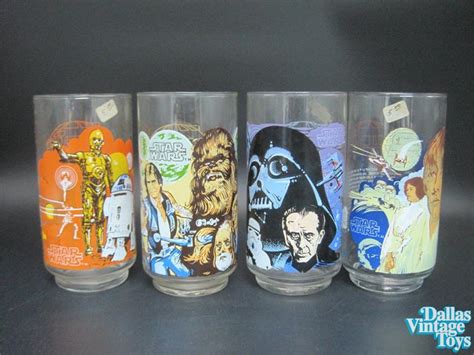 1977 Burger King Star Wars Glasses Set of Four (1A)