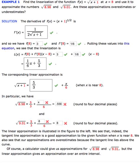 Solved Find the linearization of the function f(x) = | Chegg.com