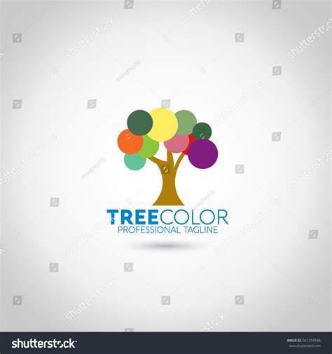 Tree Color Logo Stock Vector (Royalty Free) 567254596 | Shutterstock